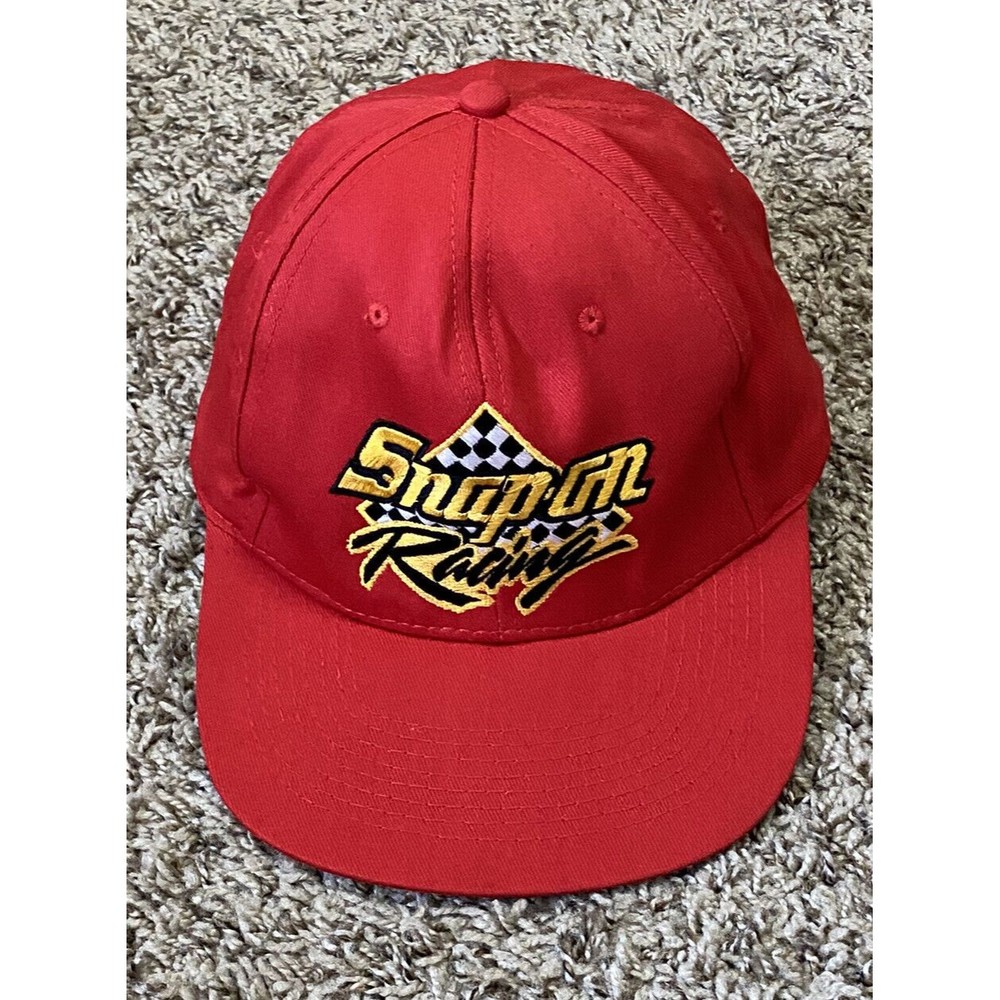 Vintage Snap-On Tools Racing Hat Red Snapback Baseball Cap Athletic Headwear